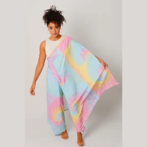 One Shoulder Tie & Dye Dress 2